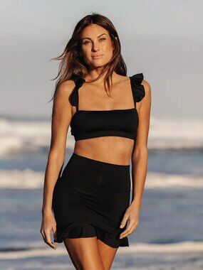 Albion Black Bella Crop Top